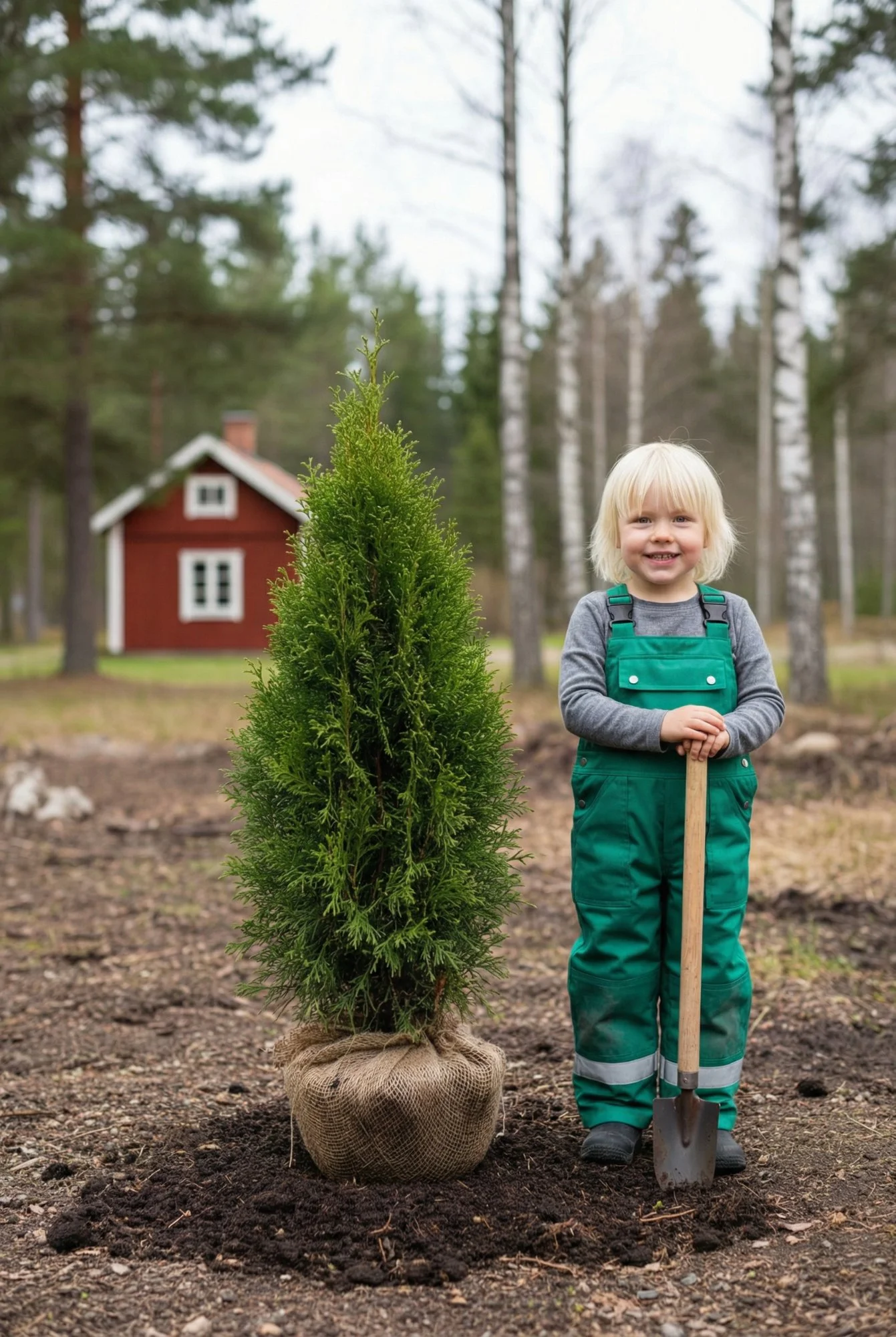 Thuja Smaragd hæk Genius Pakke med rodklump 40-80cm - Giver øjeblikkelig afskærmning