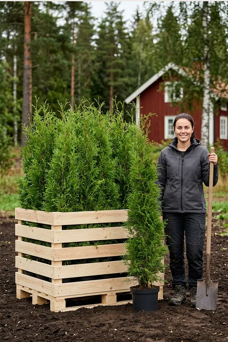 Thuja Brabant Potte 120-160cm - Billede 2