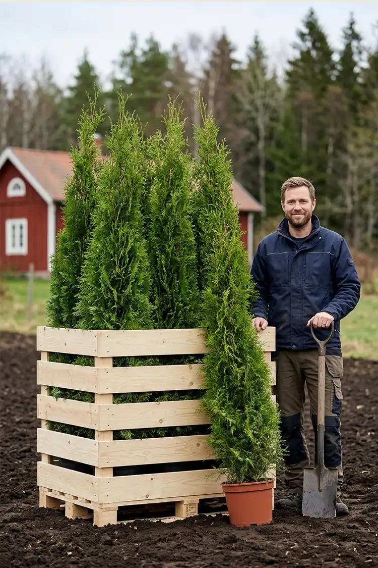 Thuja Brabant Potte 160-200cm - Billede 2