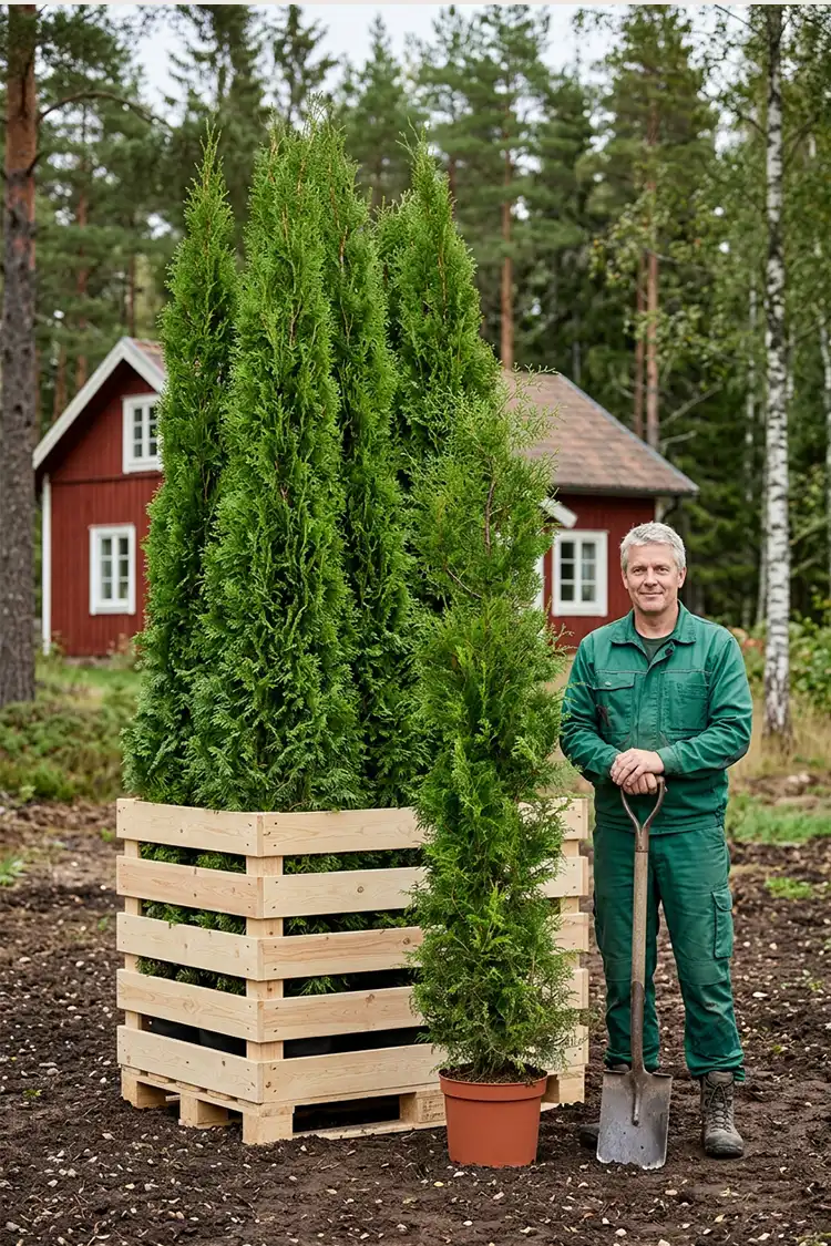 Thuja Brabant Potte 200-240cm - Billede 2