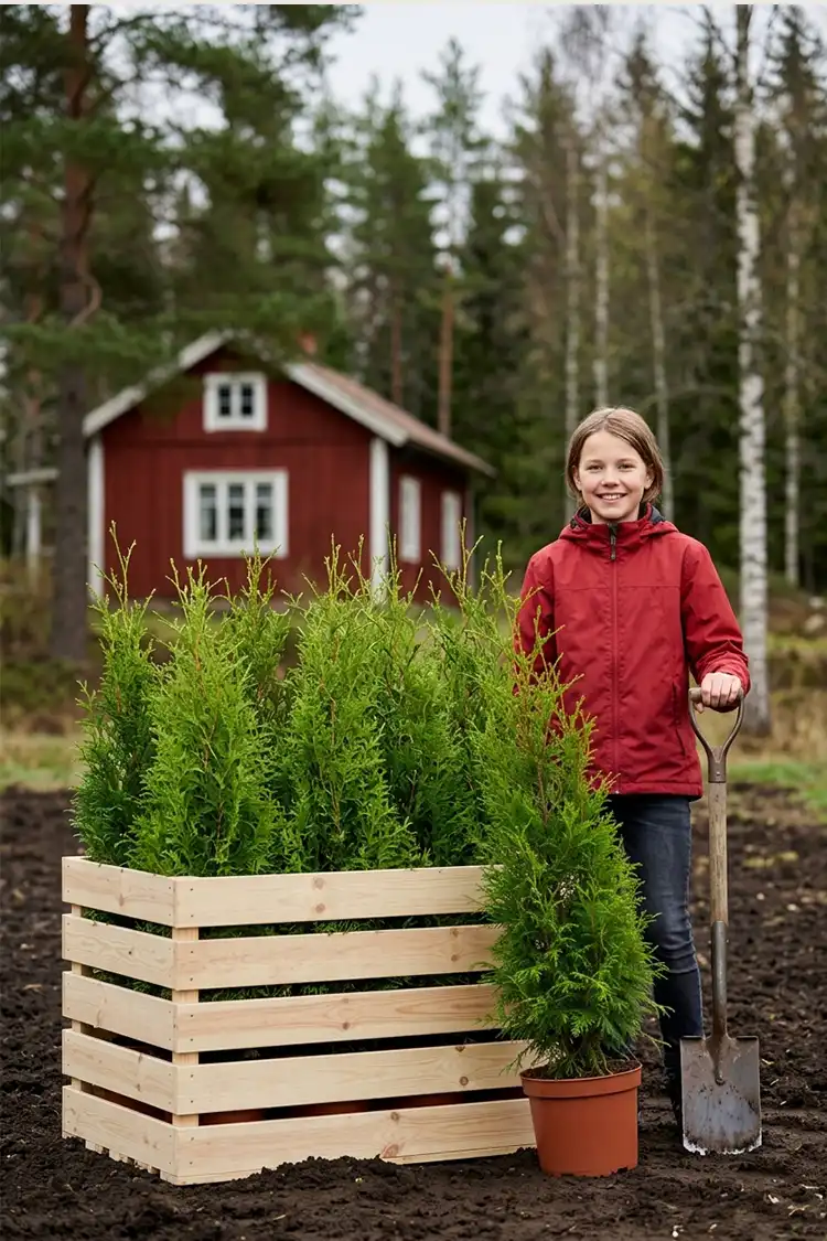 Thuja Brabant Potte 80-120cm - Billede 2