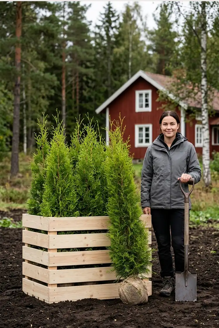 Thuja King of Brabant Rodklump 120-160cm - Billede 2