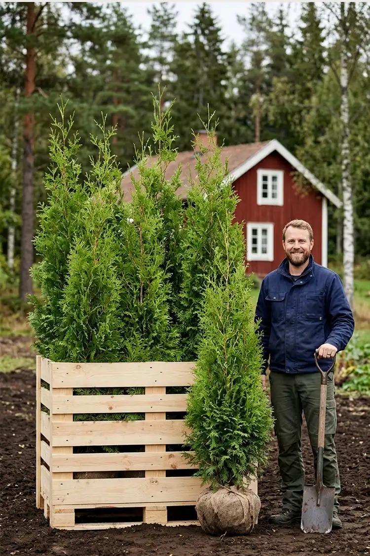 Thuja King of Brabant Rodklump 160-200cm - Billede 2