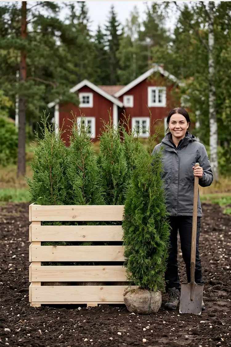 Kæmpethuja Rodklump 120-160cm - Billede 2