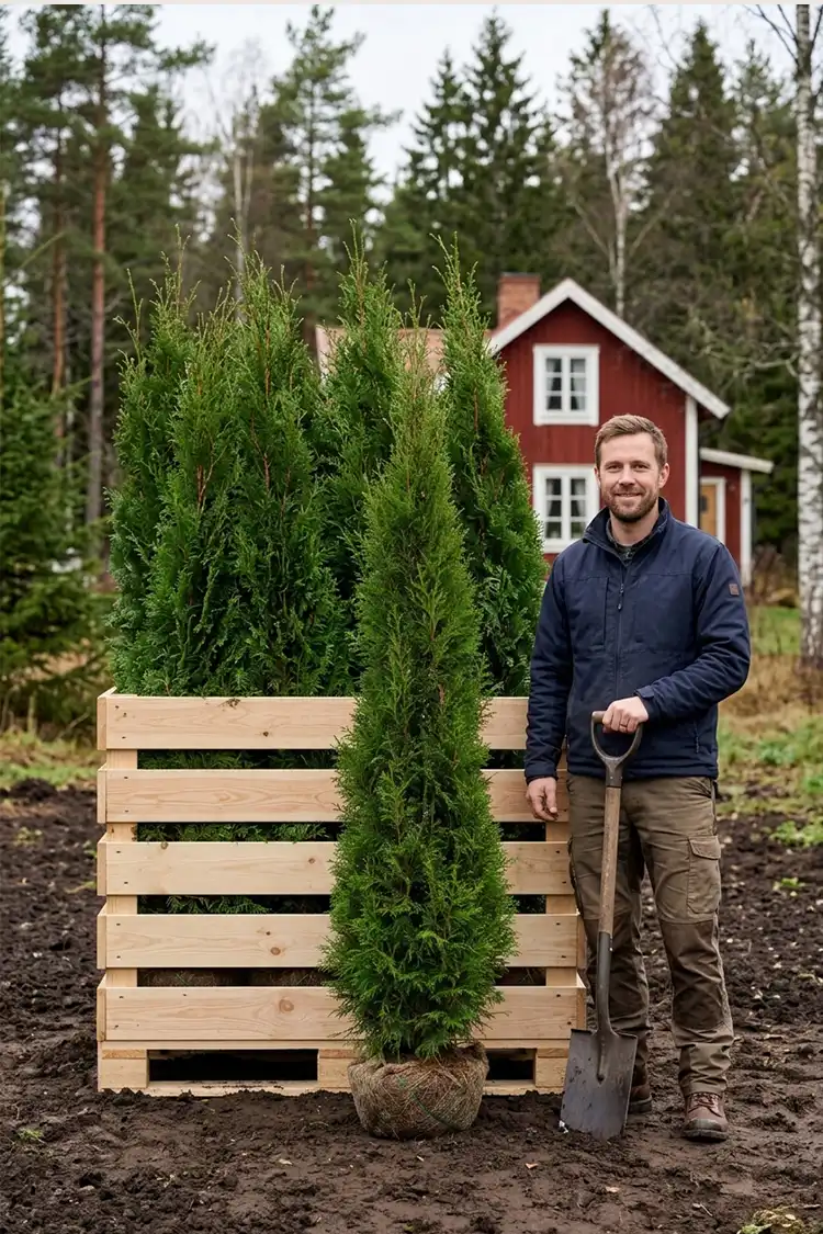 Kæmpethuja Rodklump 160-200cm - Billede 2