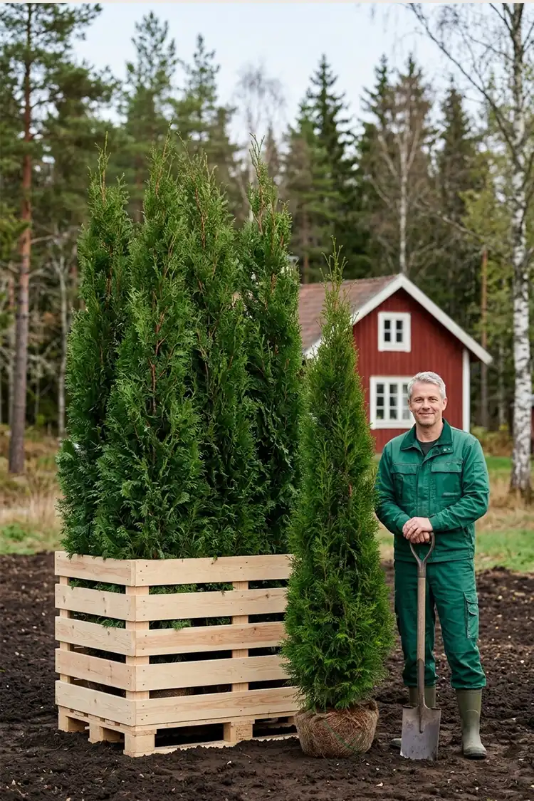 Kæmpethuja Rodklump 200-240cm - Billede 2