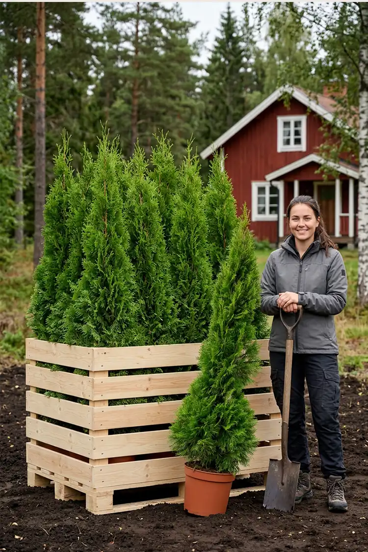Thuja Smaragd Potte 120-160cm - Billede 2