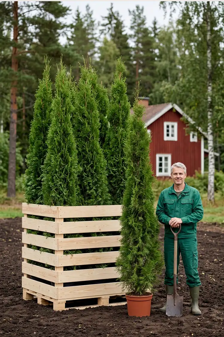 Thuja Smaragd Potte 200-240cm - Billede 2