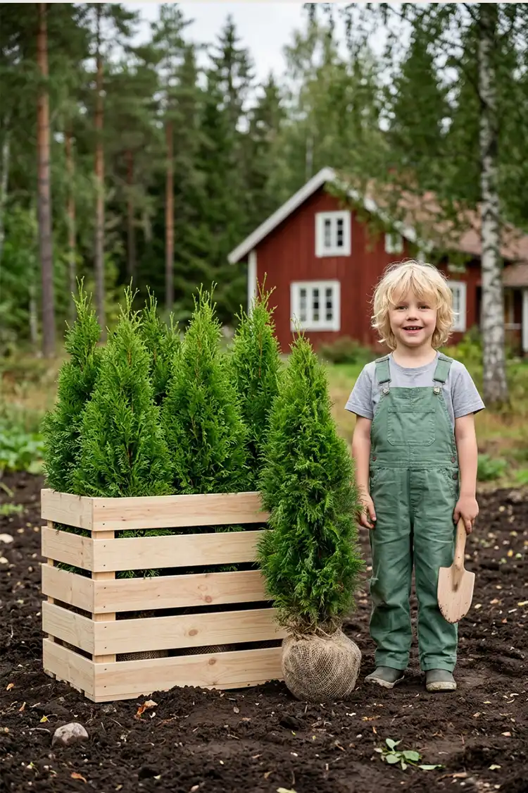 Thuja Smaragd Rodklump 40-80cm - Billede 2