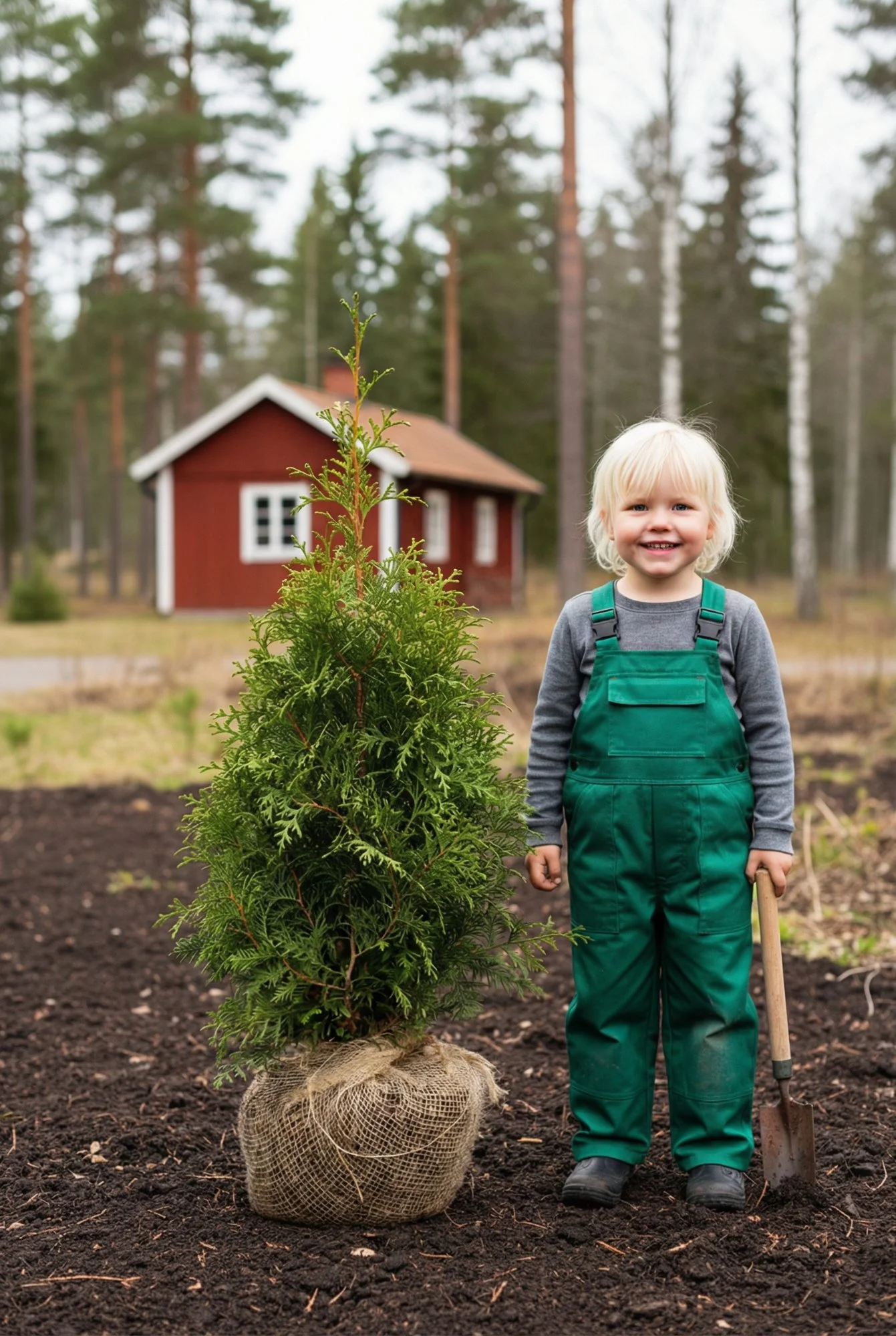 Thuja King of Brabant hæk Genius Pakke med rodklump 60-100cm - Giver øjeblikkelig afskærmning