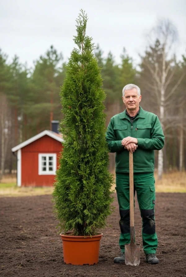Kæmpethuja hæk Genius Pakke i potte 220-260cm - Giver øjeblikkelig afskærmning