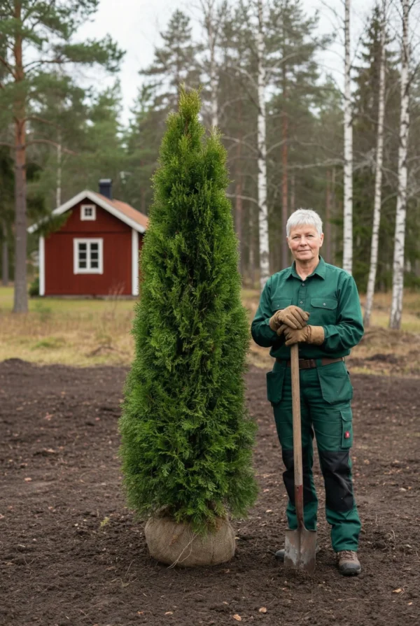 Thuja Smaragd hæk Genius Pakke med rodklump 220-260cm - Giver øjeblikkelig afskærmning