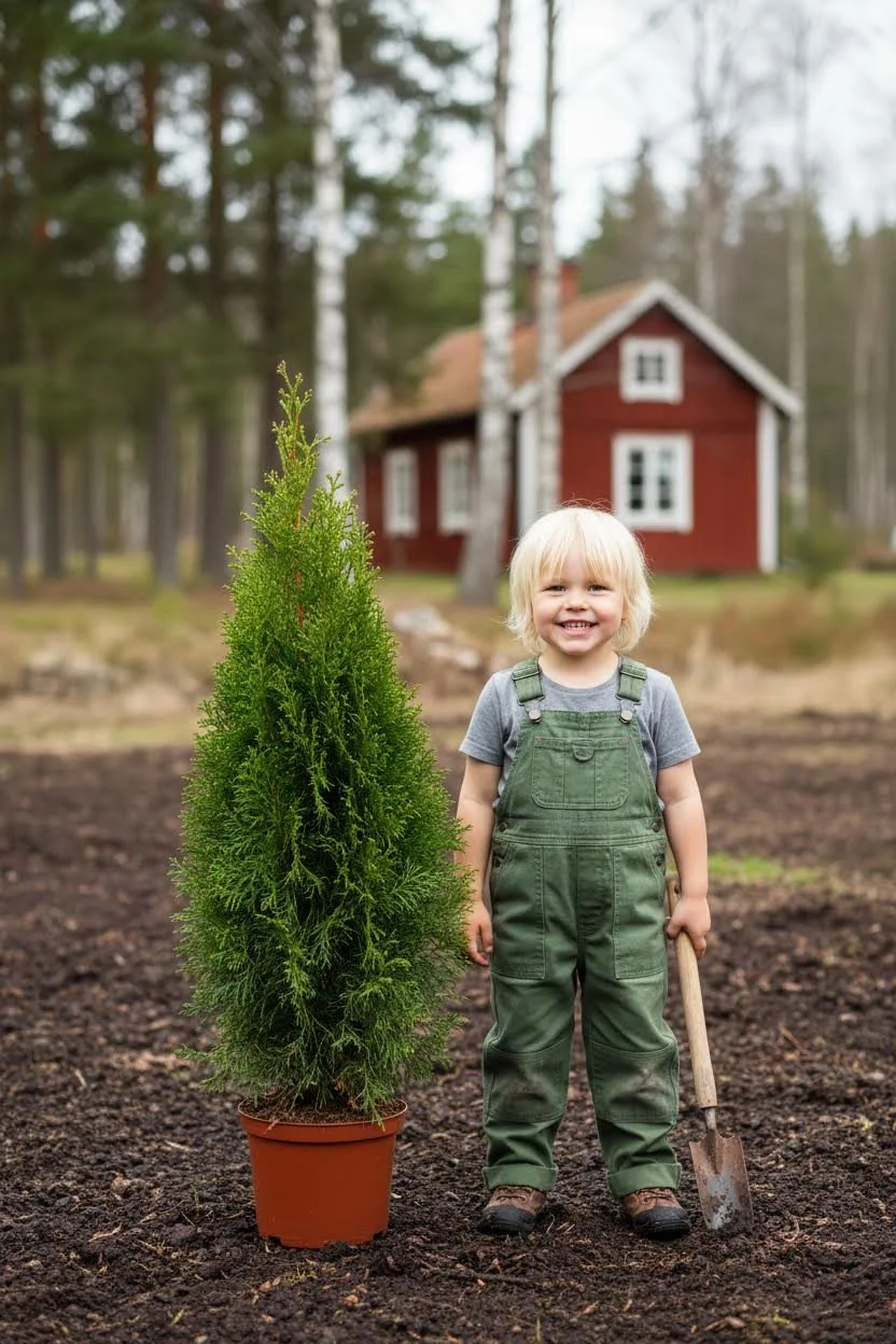 Thuja Smaragd hæk Genius Pakke i potte 60-100cm - Giver øjeblikkelig afskærmning